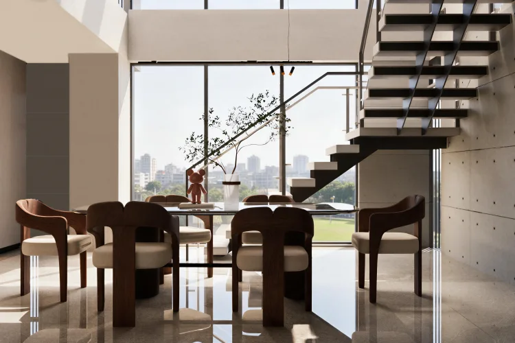 Unicorn Heights duplex dining area visualization